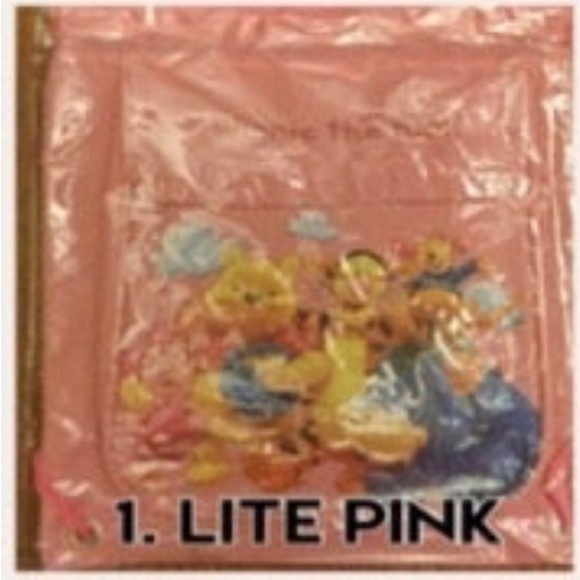 AUCTION PRICE👩🏻⚖️ Winnie the Pooh Cinch Backpack Zipper Pocket - Lite Pink - Picture 4 of 4